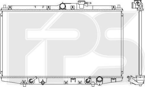 FPS FP 30 A583 - Радиатор, охлаждение двигателя avtokuzovplus.com.ua
