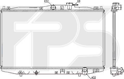 FPS FP 30 A585 - Радиатор, охлаждение двигателя avtokuzovplus.com.ua