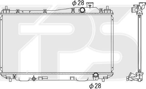 FPS FP 30 A590 - Радіатор, охолодження двигуна autocars.com.ua