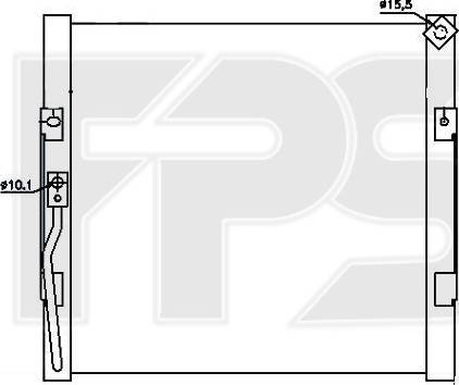 FPS FP 30 K256 - Конденсатор кондиционера avtokuzovplus.com.ua