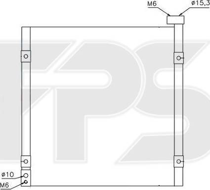 FPS FP 30 K258 - Конденсатор, кондиціонер autocars.com.ua