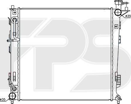 FPS FP 32 A388-X - Радіатор, охолодження двигуна autocars.com.ua