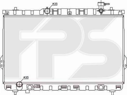 FPS FP 32 A666 - Радіатор, охолодження двигуна autocars.com.ua