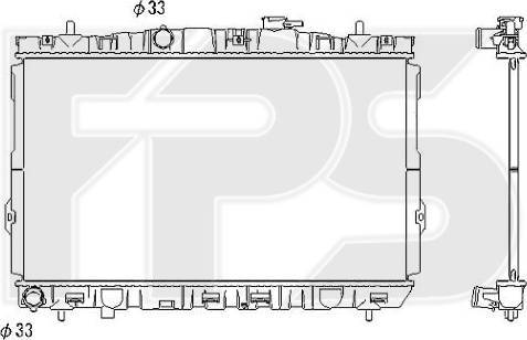 FPS FP 32 A676 - Радіатор, охолодження двигуна autocars.com.ua