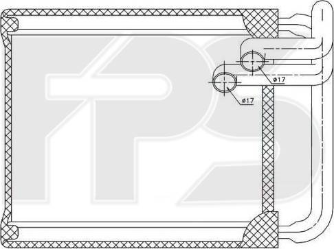 FPS FP 32 N08 - Теплообмінник, опалення салону autocars.com.ua