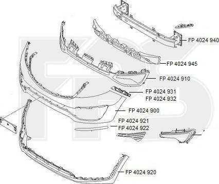 FPS FP 4024 921 - Облицювання / захисна накладка, буфер autocars.com.ua