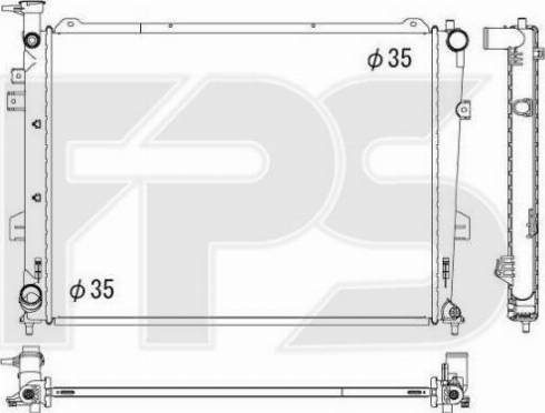 FPS FP 40 A1426 - Радіатор, охолодження двигуна autocars.com.ua