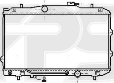 FPS FP 40 A34-X - Радіатор, охолодження двигуна autocars.com.ua