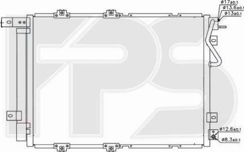 FPS FP 40 K299 - Конденсатор кондиционера avtokuzovplus.com.ua