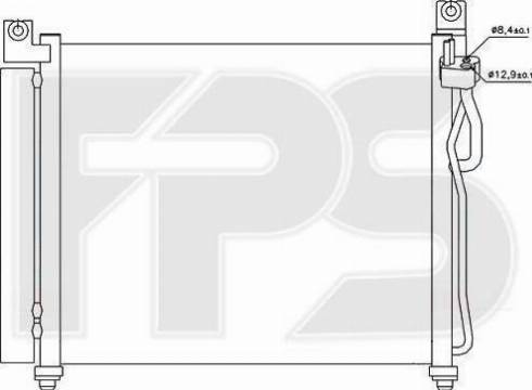 FPS FP 40 K328 - Конденсатор, кондиціонер autocars.com.ua