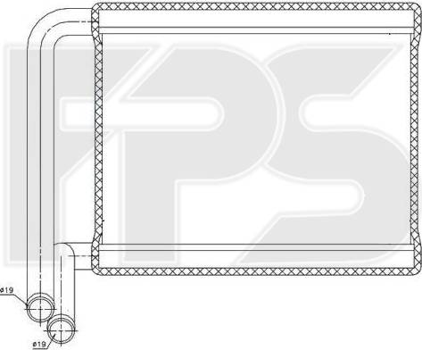 FPS FP 40 N07 - Теплообмінник, опалення салону autocars.com.ua