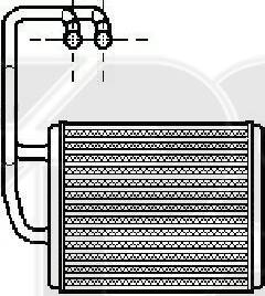 FPS FP 40 N196-X - Теплообмінник, опалення салону autocars.com.ua