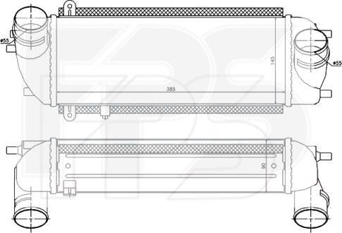 FPS FP 40 T519-X - Интеркулер autocars.com.ua