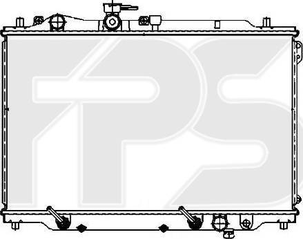 FPS FP 44 A1070 - Радіатор, охолодження двигуна autocars.com.ua