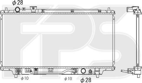 FPS FP 44 A630 - Радіатор, охолодження двигуна autocars.com.ua