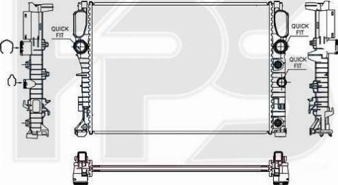 FPS FP 46 A1020 - Радиатор, охлаждение двигателя avtokuzovplus.com.ua