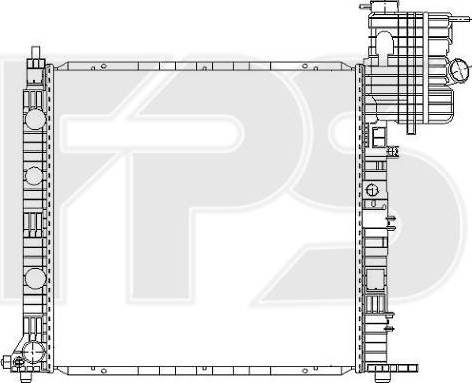 FPS FP 46 A1027 - Радиатор, охлаждение двигателя avtokuzovplus.com.ua