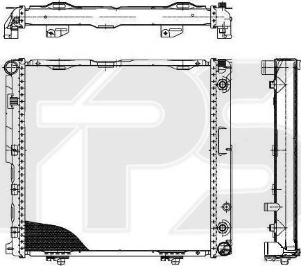 FPS FP 46 A202 - Радіатор, охолодження двигуна autocars.com.ua