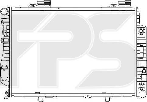 FPS FP 46 A206-X - Радіатор, охолодження двигуна autocars.com.ua