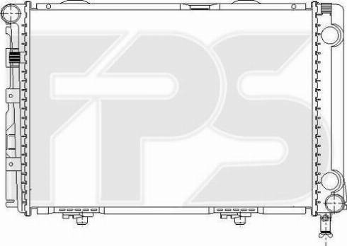 FPS FP 46 A207 - Радіатор, охолодження двигуна autocars.com.ua