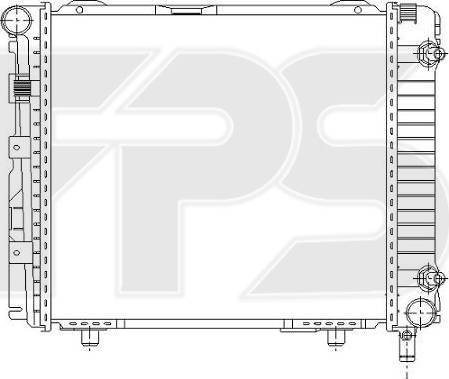 FPS FP 46 A208 - Радіатор, охолодження двигуна autocars.com.ua