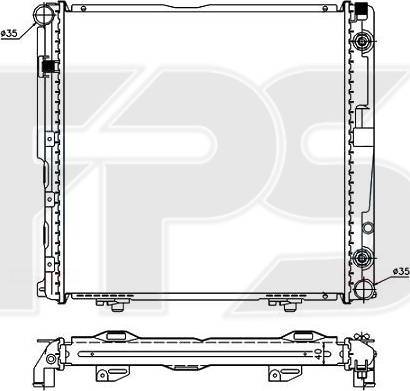 FPS FP 46 A212-X - Радиатор, охлаждение двигателя avtokuzovplus.com.ua