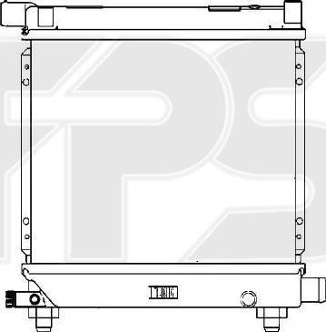 FPS FP 46 A216 - Радіатор, охолодження двигуна autocars.com.ua