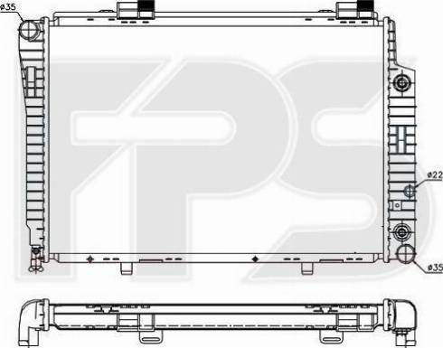 FPS FP 46 A226 - Радиатор, охлаждение двигателя avtokuzovplus.com.ua