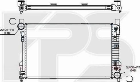 FPS FP 46 A228 - Радиатор, охлаждение двигателя avtokuzovplus.com.ua