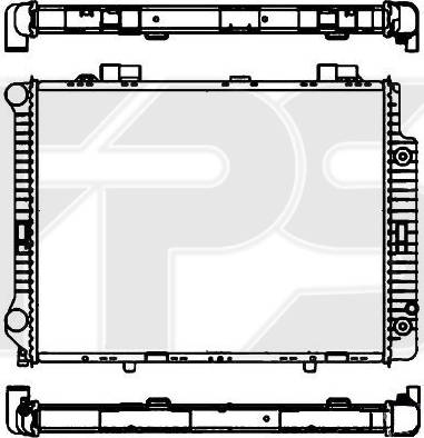 FPS FP 46 A230 - Радіатор, охолодження двигуна autocars.com.ua