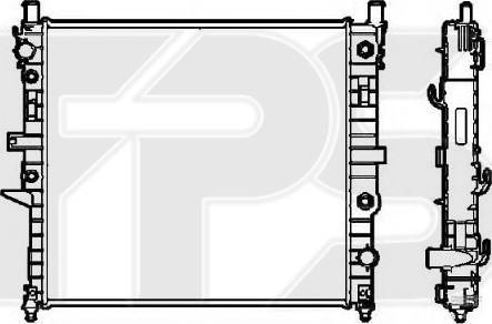 FPS FP 46 A244 - Радіатор, охолодження двигуна autocars.com.ua