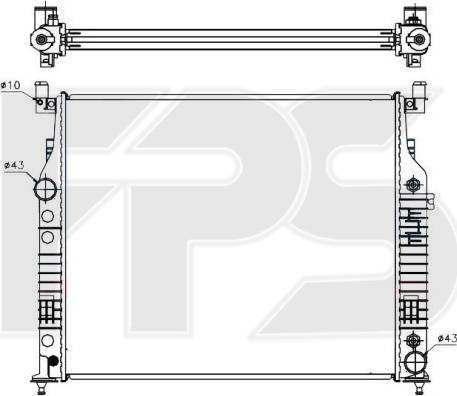 FPS FP 46 A51 - Радиатор, охлаждение двигателя avtokuzovplus.com.ua