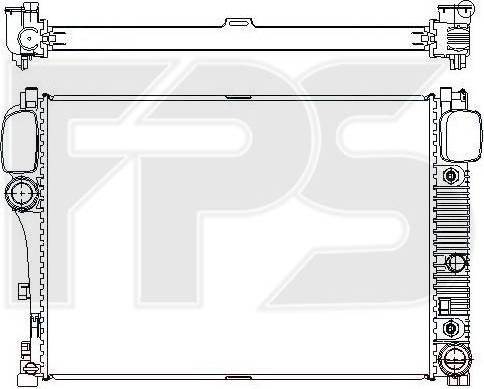 FPS FP 46 A958 - Радиатор, охлаждение двигателя avtokuzovplus.com.ua