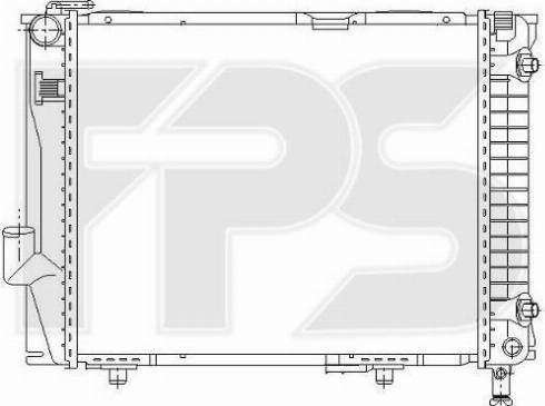 FPS FP 46 A983 - Радіатор, охолодження двигуна autocars.com.ua