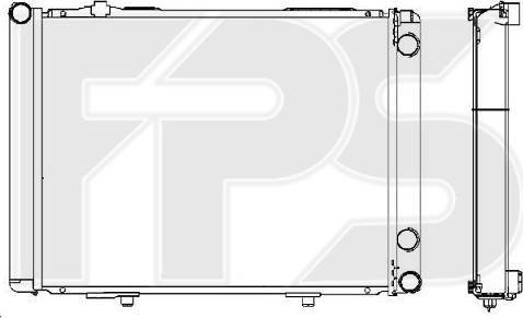 FPS FP 46 A987 - Радіатор, охолодження двигуна autocars.com.ua