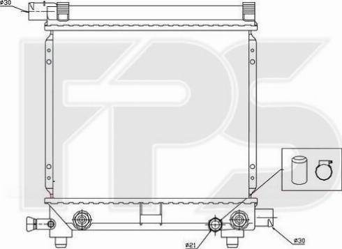 FPS FP 46 A989 - Радиатор, охлаждение двигателя avtokuzovplus.com.ua