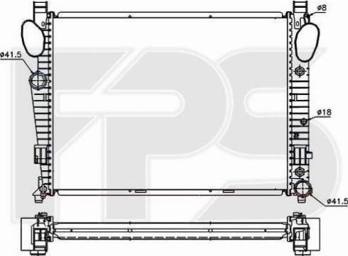 FPS FP 46 A999 - Радиатор, охлаждение двигателя avtokuzovplus.com.ua