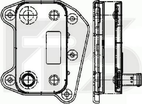 FPS FP 46 B38 - Масляний радіатор, рухове масло autocars.com.ua