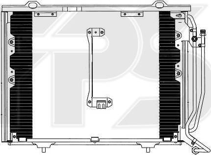 FPS FP 46 K100 - Конденсатор кондиционера avtokuzovplus.com.ua