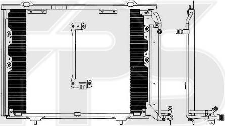 FPS FP 46 K101 - Конденсатор кондиционера avtokuzovplus.com.ua