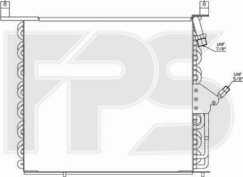 FPS FP 46 K103 - Конденсатор, кондиціонер autocars.com.ua