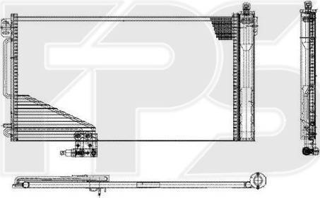 FPS FP 46 K108-X - Конденсатор, кондиціонер autocars.com.ua