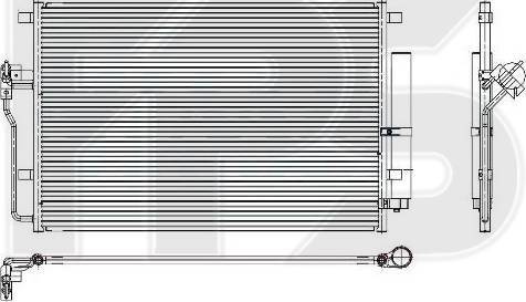 FPS FP 46 K148 - Конденсатор, кондиціонер autocars.com.ua