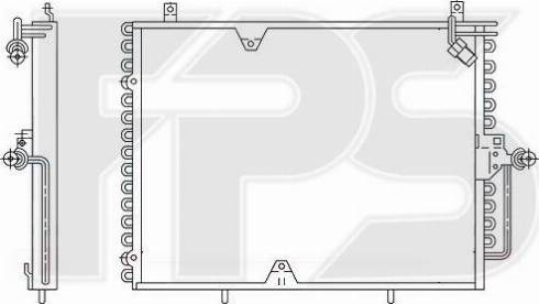 FPS FP 46 K87 - Конденсатор, кондиціонер autocars.com.ua