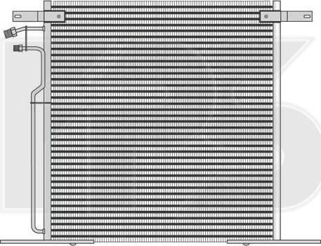 FPS FP 46 K91-X - Конденсатор кондиционера avtokuzovplus.com.ua