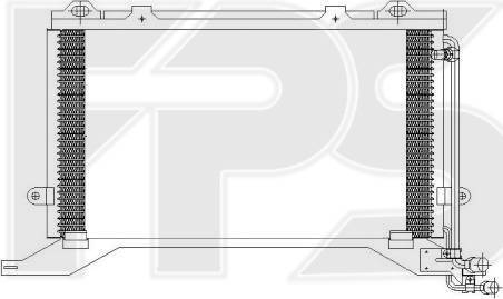 FPS FP 46 K94 - Конденсатор, кондиціонер autocars.com.ua