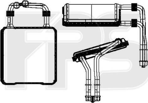 FPS FP 46 N115 - Теплообменник, отопление салона avtokuzovplus.com.ua