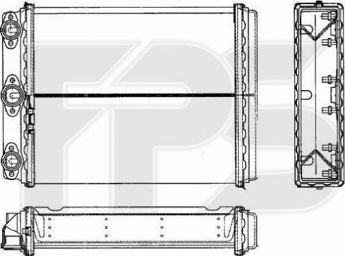 FPS FP 46 N120 - Теплообмінник, опалення салону autocars.com.ua