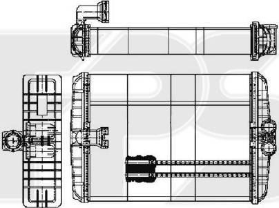 FPS FP 46 N125 - Теплообменник, отопление салона avtokuzovplus.com.ua