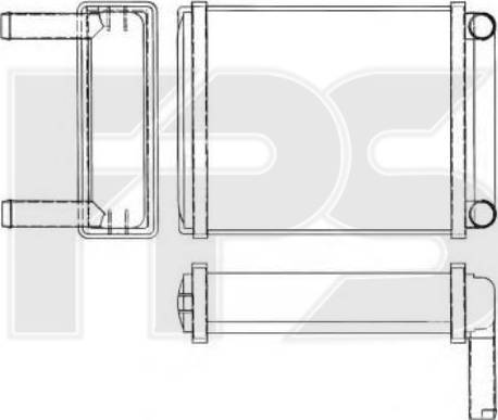 FPS FP 46 N131-X - Теплообмінник, опалення салону autocars.com.ua